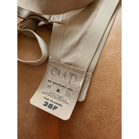 CUUP 38F The Plunge Taupe Bra - Picture 4 of 4